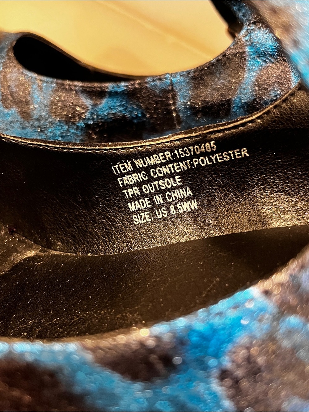Unique Custom Foil Blue Black Leopard Torrid Mary Jane Heels size 8.5 Wide - Picture 3 of 12